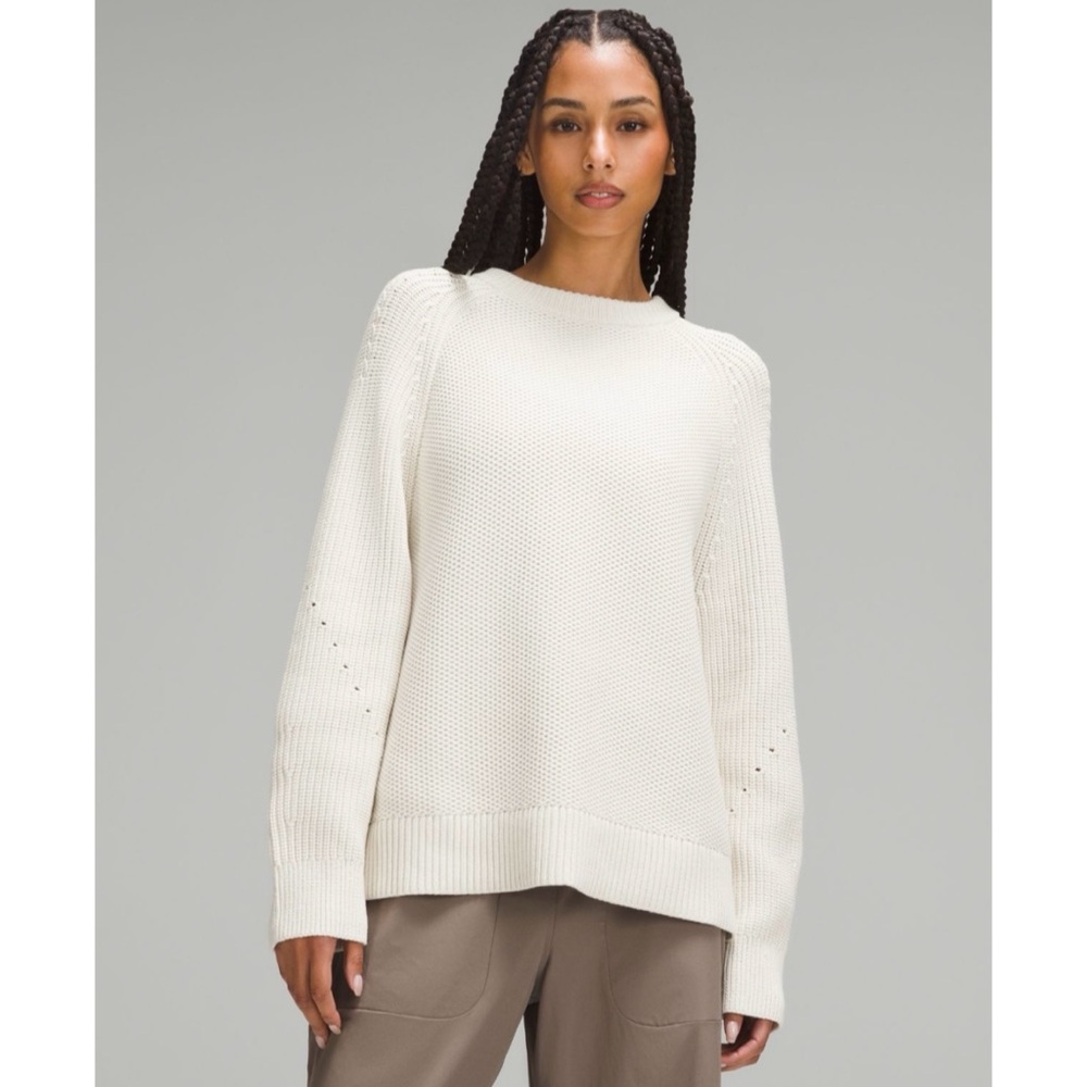 lululemon athletica Cream Crewneck Sweater
